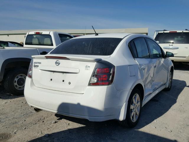 3N1AB61E49L666373 - 2009 NISSAN SENTRA 2.0 WHITE photo 4