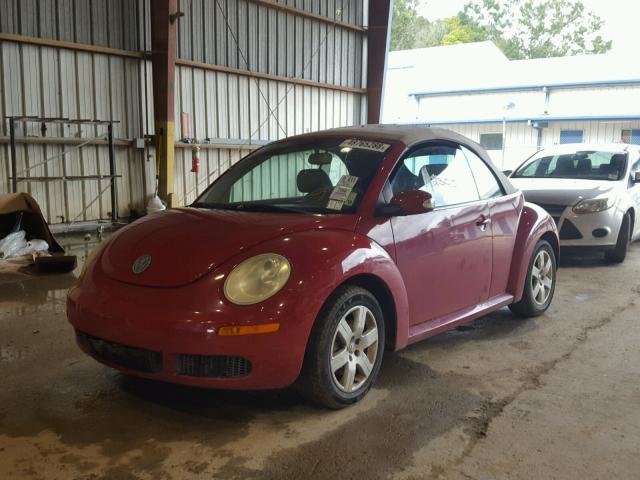 3VWRF31Y87M401862 - 2007 VOLKSWAGEN NEW BEETLE RED photo 2