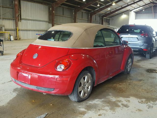 3VWRF31Y87M401862 - 2007 VOLKSWAGEN NEW BEETLE Qırmızı foto 4