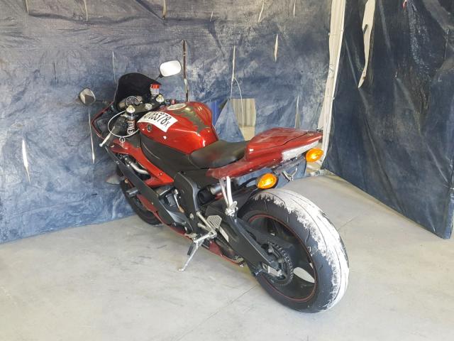 JYARJ12E87A014019 - 2007 YAMAHA YZFR6 L RED photo 3