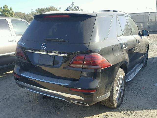 4JGDA5JB6GA629175 - 2016 MERCEDES-BENZ GLE 350 BLACK photo 4