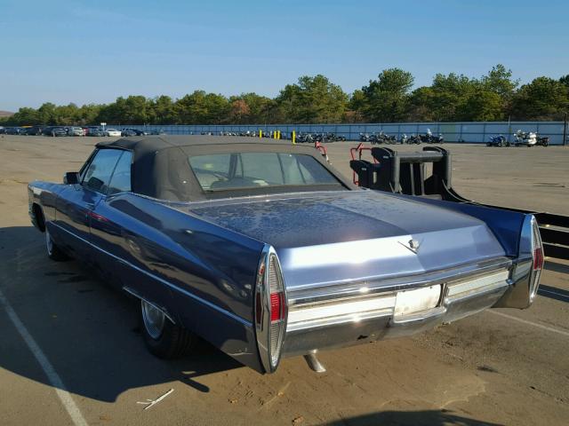 F8258912 - 1968 CADILLAC DEVILLE BLUE photo 3