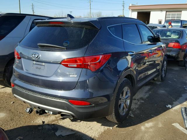 5XYZUDLB4EG128100 - 2014 HYUNDAI SANTA FE S BLACK photo 4