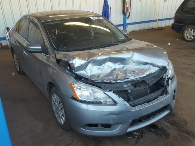 3N1AB7AP2DL719488 - 2013 NISSAN SENTRA S SILVER photo 1