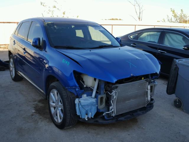 4A4AP4AU2FE019047 - 2015 MITSUBISHI OUTLANDER BLUE photo 1