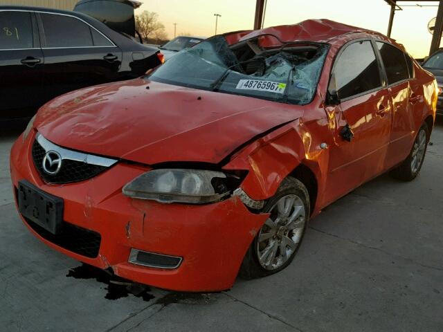 JM1BK32F881838563 - 2008 MAZDA 3 I RED photo 2