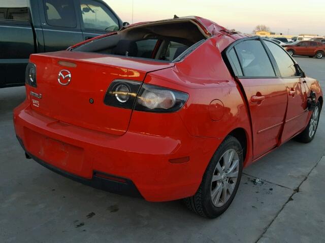 JM1BK32F881838563 - 2008 MAZDA 3 I RED photo 4