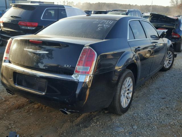 2C3CCAAG3CH312744 - 2012 CHRYSLER 300 BLACK photo 4