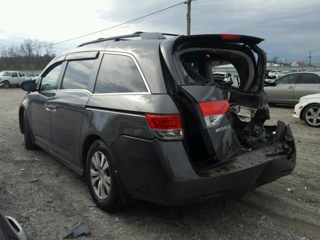 5FNRL5H66FB085716 - 2015 HONDA ODYSSEY EX GRAY photo 3