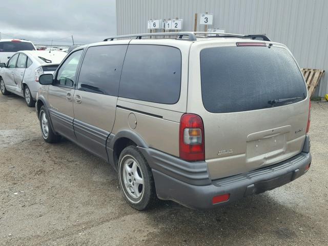 1GMDX03E4XD140829 - 1999 PONTIAC MONTANA / BEIGE photo 3