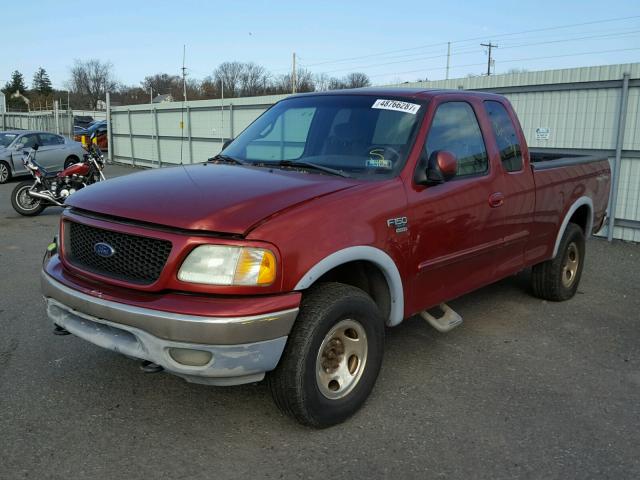 1FTRX18L62NA62855 - 2002 FORD F150 RED photo 2