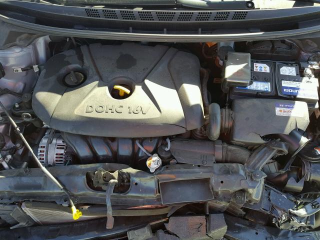 5NPDH4AE7FH607729 - 2015 HYUNDAI ELANTRA SE GRAY photo 7