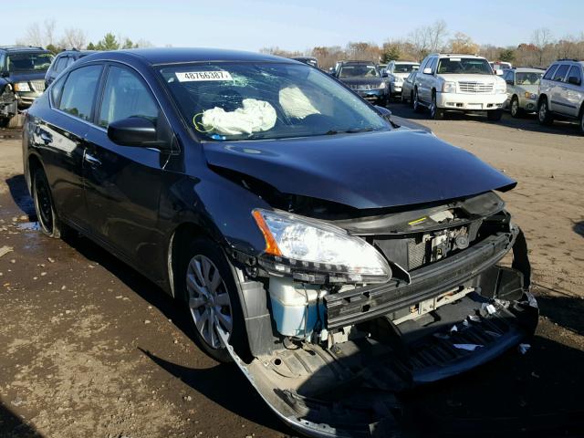 3N1AB7AP0DL744633 - 2013 NISSAN SENTRA S BLACK photo 1