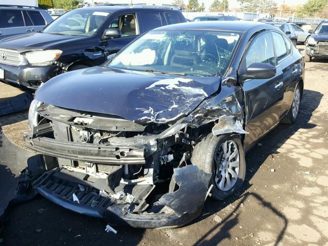 3N1AB7AP0DL744633 - 2013 NISSAN SENTRA S BLACK photo 2