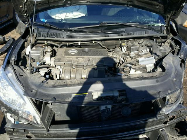 3N1AB7AP0DL744633 - 2013 NISSAN SENTRA S BLACK photo 7