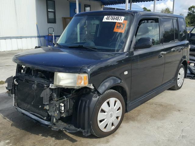 JTLKT324364053783 - 2006 TOYOTA SCION XB BLACK photo 2