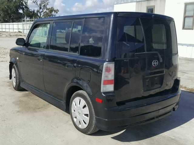 JTLKT324364053783 - 2006 TOYOTA SCION XB BLACK photo 3