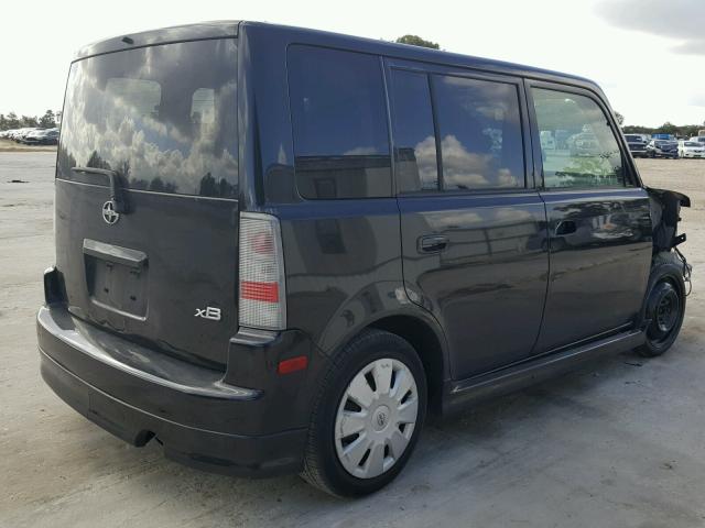 JTLKT324364053783 - 2006 TOYOTA SCION XB BLACK photo 4