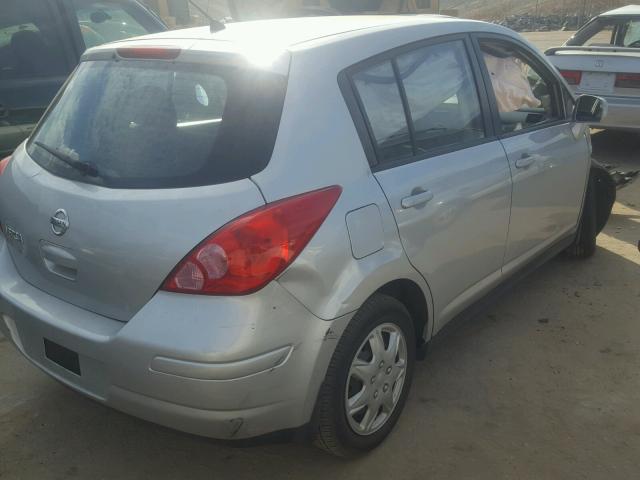 3N1BC1CP6CL359216 - 2012 NISSAN VERSA S SILVER photo 4