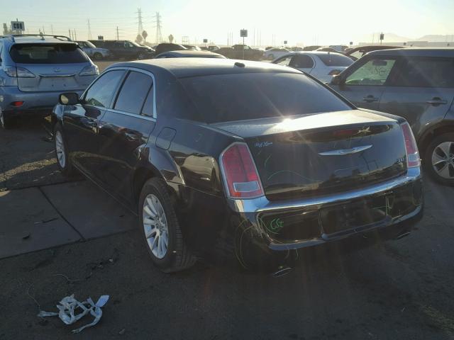 2C3CCAAG1DH575011 - 2013 CHRYSLER 300 BLACK photo 3