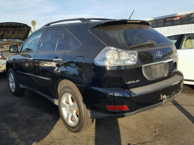 2T2GK31U28C033395 - 2008 LEXUS RX 350 BLACK photo 3