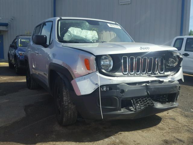 ZACCJAAT3GPC68473 - 2016 JEEP RENEGADE S SILVER photo 1