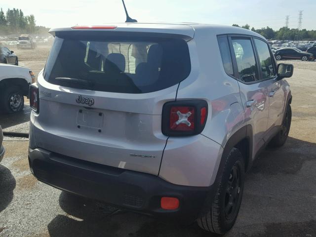 ZACCJAAT3GPC68473 - 2016 JEEP RENEGADE S SILVER photo 4