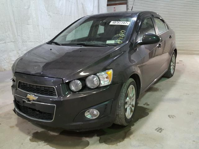 1G1JC5SG8D4251665 - 2013 CHEVROLET SONIC LT BLACK photo 2