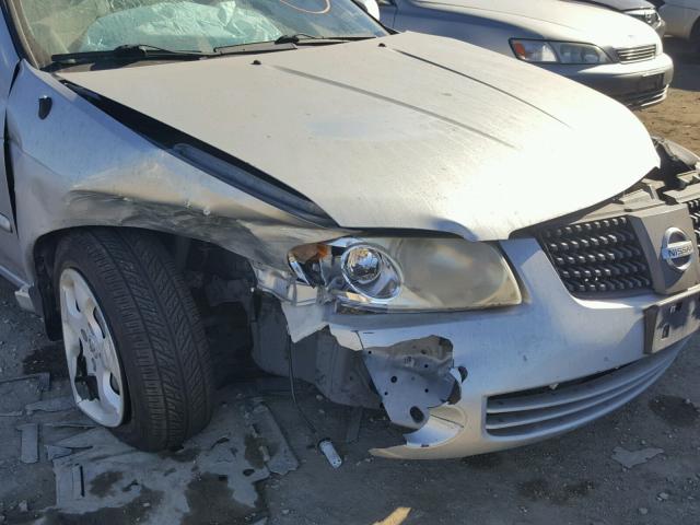 3N1CB51D34L837617 - 2004 NISSAN SENTRA 1.8 SILVER photo 9