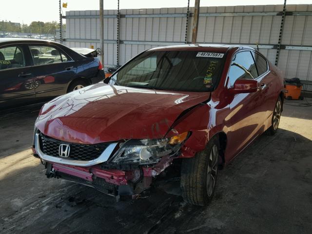 1HGCT1B79DA013769 - 2013 HONDA ACCORD EX RED photo 2