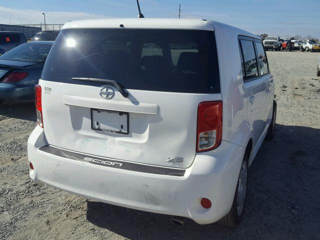 JTLZE4FE2C1143408 - 2012 TOYOTA SCION XB WHITE photo 4