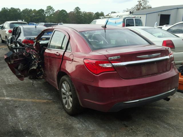 1C3BC1FB7BN511391 - 2011 CHRYSLER 200 TOURIN MAROON photo 3