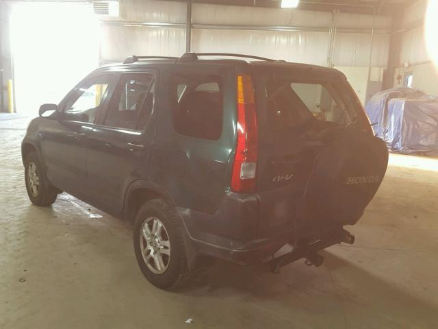 JHLRD78812C068617 - 2002 HONDA CR-V EX მწვანე ფოტო 3