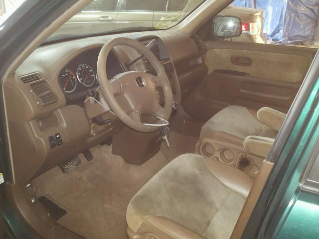 JHLRD78812C068617 - 2002 HONDA CR-V EX მწვანე ფოტო 5
