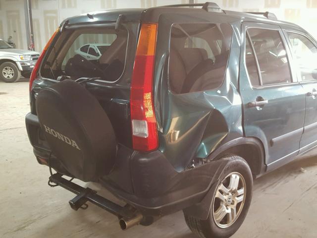 JHLRD78812C068617 - 2002 HONDA CR-V EX GREEN photo 9