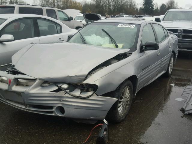 1G2NF52T6YM878520 - 2000 PONTIAC GRAND AM S SILVER photo 2