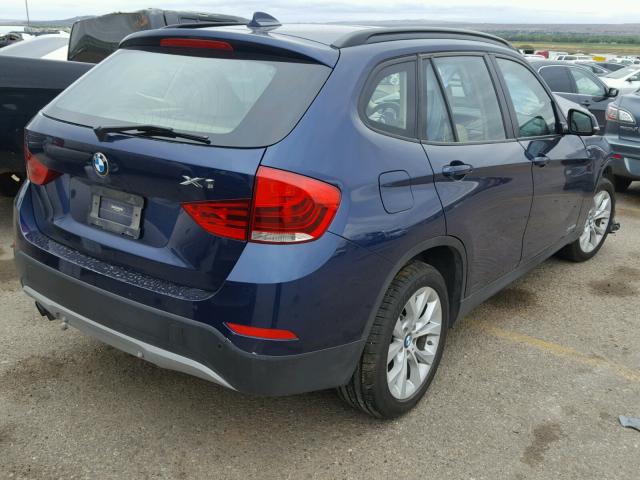 WBAVL1C59EVY22961 - 2014 BMW X1 XDRIVE2 BLUE photo 4