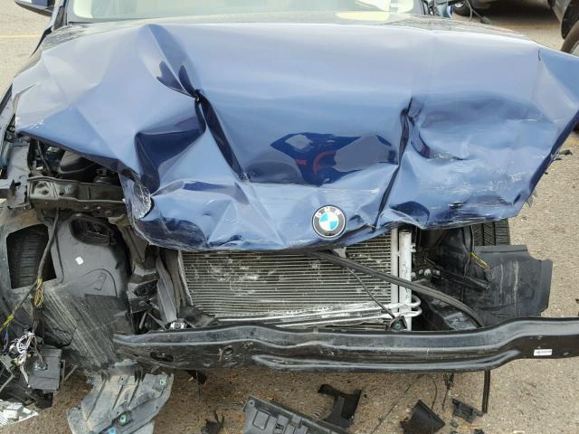 WBAVL1C59EVY22961 - 2014 BMW X1 XDRIVE2 BLUE photo 7
