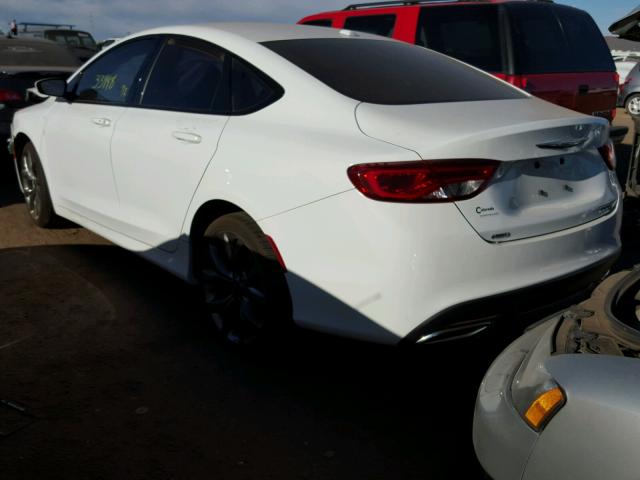 1C3CCCDG5FN656823 - 2015 CHRYSLER 200 S WHITE photo 3