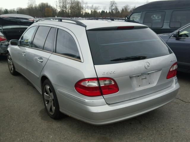 WDBUH83J85X168706 - 2005 MERCEDES-BENZ E 500 4MAT SILVER photo 3