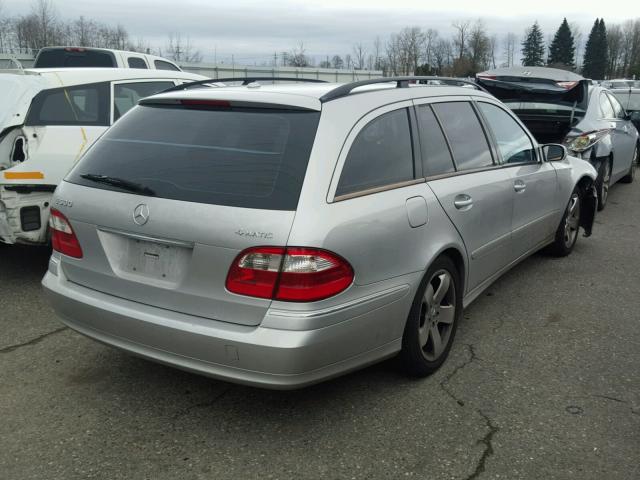 WDBUH83J85X168706 - 2005 MERCEDES-BENZ E 500 4MAT SILVER photo 4