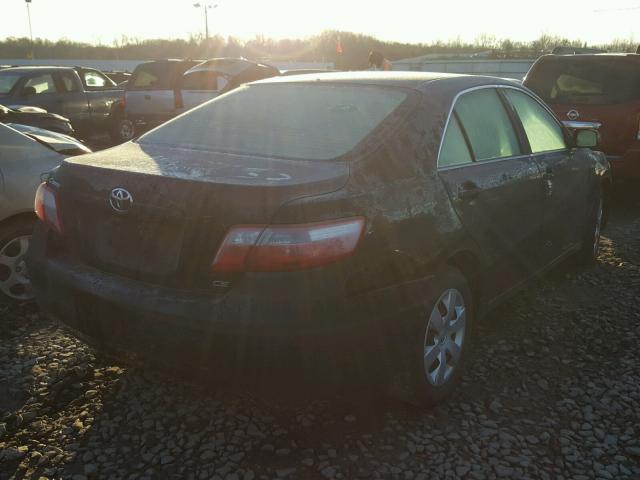 4T1BE46K27U179635 - 2007 TOYOTA CAMRY BLACK photo 4