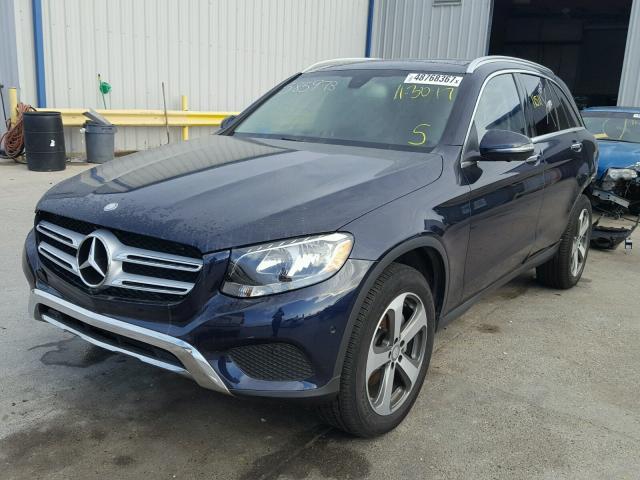 WDC0G4JBXGF056807 - 2016 MERCEDES-BENZ GLC 300 BLACK photo 2