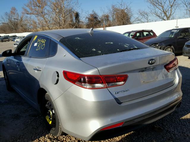 5XXGT4L34GG003205 - 2016 KIA OPTIMA LX SILVER photo 3