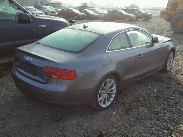 WAULFAFRXDA007462 - 2013 AUDI A5 PREMIUM GRAY photo 4