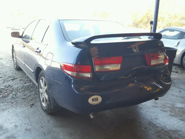 1HGCM66513A040305 - 2003 HONDA ACCORD EX BLUE photo 3