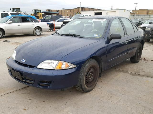 1G1JC524827342954 - 2002 CHEVROLET CAVALIER B BLUE photo 2