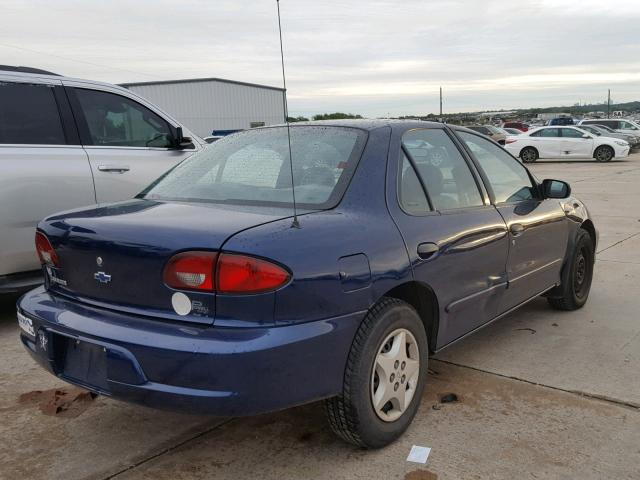 1G1JC524827342954 - 2002 CHEVROLET CAVALIER B BLUE photo 4