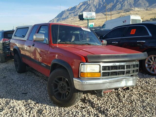 1B7GL23X2PS164049 - 1993 DODGE DAKOTA RED photo 1