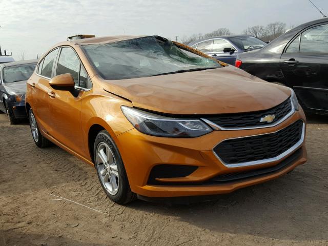 3G1BE6SMXHS588130 - 2017 CHEVROLET CRUZE LT ORANGE photo 1